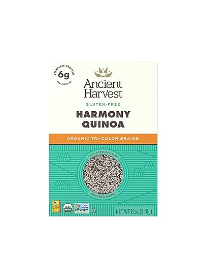 Ancient Harvest Organic Quinoa, Harmony Tri-Color Blend, 12 oz. Box, Essential Gluten-Free Whole Grain Quinoa Mix Packed with Protein, An Easy