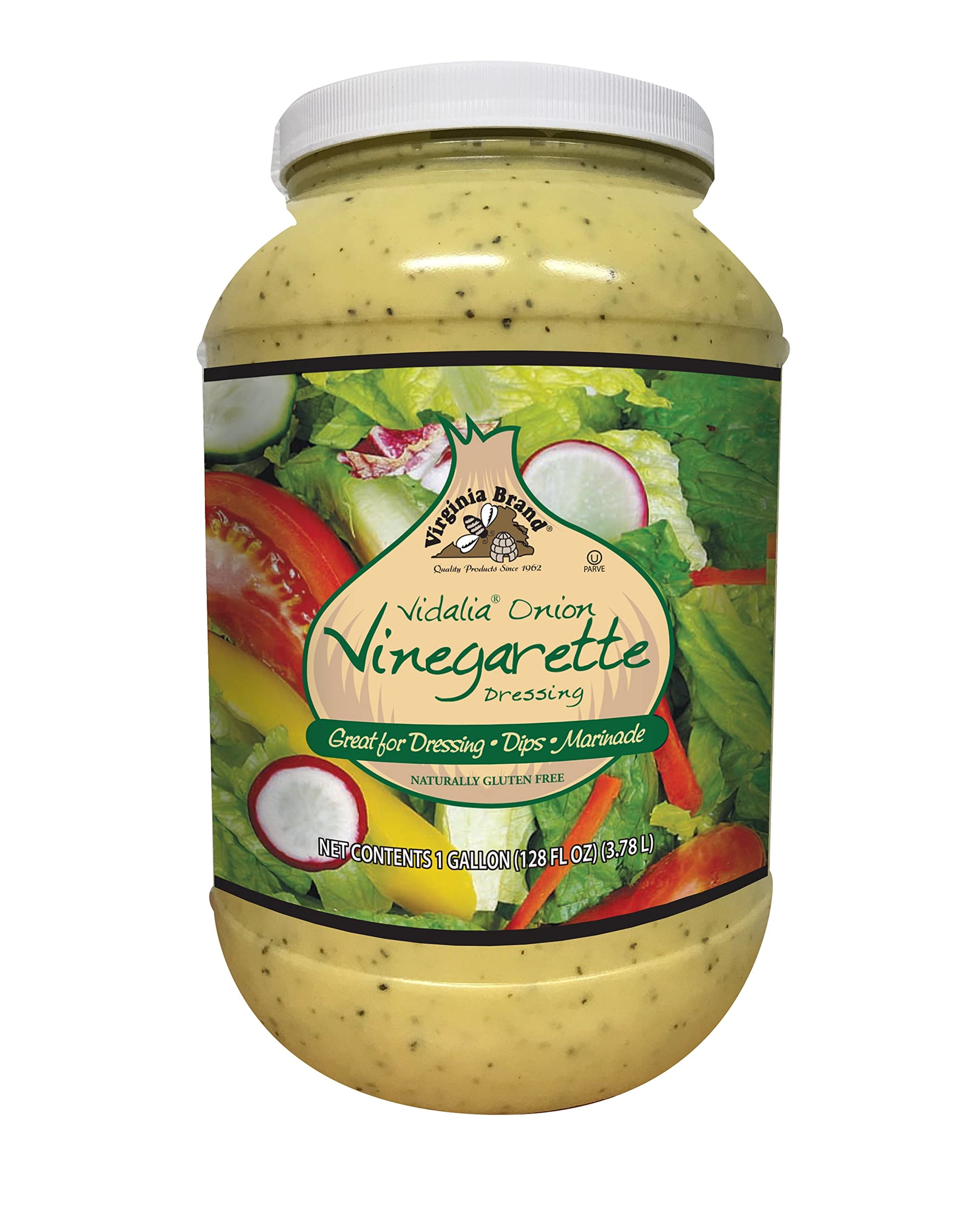 Virginia Brand Gluten Free Vidalia Onion Vinaigrette Salad Dressing, Marinade & Dip, 128 Ounce (Pack of 1)