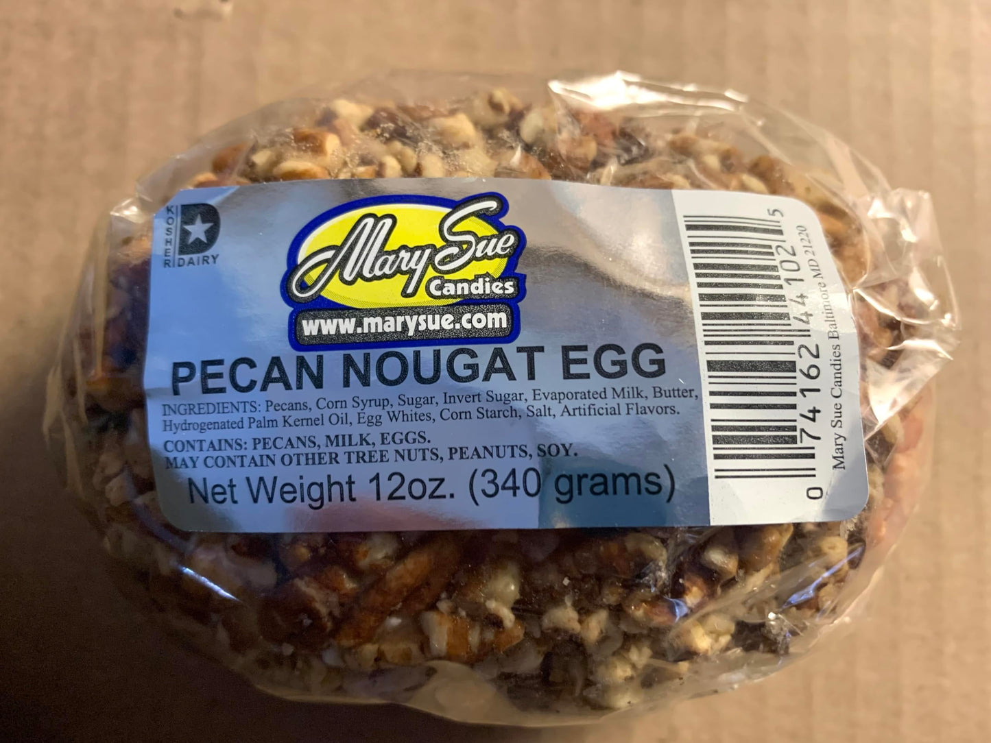 Mary Sue Pecan Nougat Easter Egg (12 oz) Angry Goat Goods fridge decoration included.