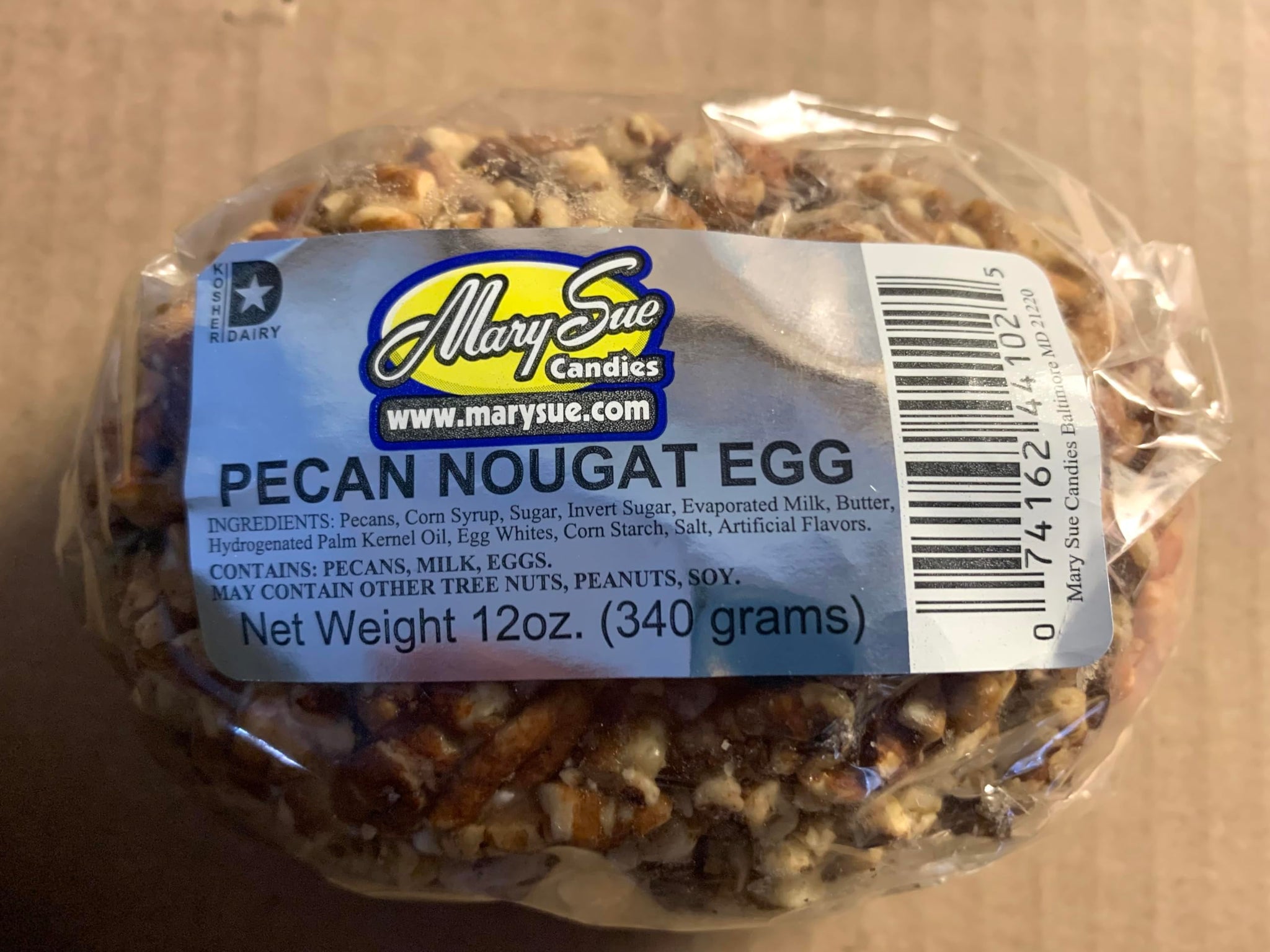 Mary Sue Pecan Nougat Easter Egg (12 oz) Angry Goat Goods fridge decoration included.