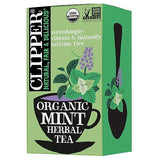 Clipper Tea Mint Herbal Teabags - Caffeine Free, USDA Organic, Great Hot or Iced - Refreshing, Natural, Fair & Delicious - 20 Tea Bags