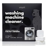BOMBO STORE Washing Machine Cleaner for Pet Owners - Enzymatic Deep Clean Tablets for Pet Hair, Urine & Odor Removal - Septic Safe for HE, Front & Top