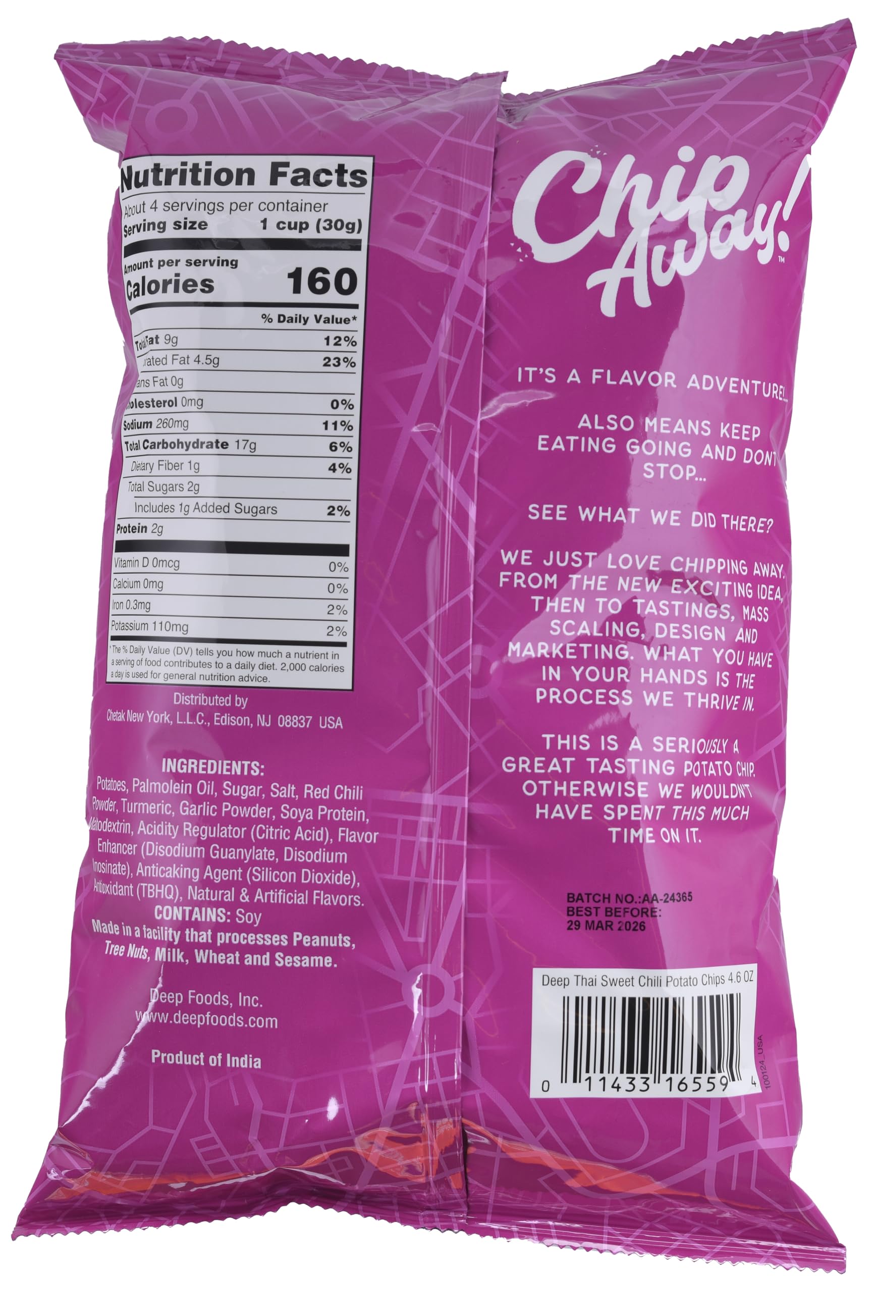 Chip AwayThai Sweet Chili 4.6Oz