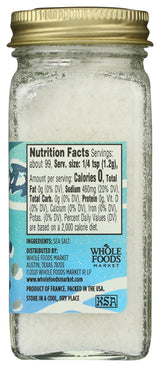 Whole Foods Market, Seasoning, Fleur de Sel, 4.20 Ounce