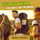 WAKS & SNACKS Guacamole Mango-Habanero | 100% Hass | 2 oz Ea. | 3-Pack