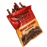 Biltong Depot Crown Drywors - 1lb (16oz) | Air-Dried Beef Snack Sticks | High Protein | Paleo and Keto Friendly | Zero Sugar | Gluten Free | No