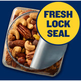 PLANTERS Deluxe Salted Mixed Nuts, Roasted Cashews, Almonds, Pecans, Pistachios, and Hazelnuts, Party Snacks, Plant-Based Protein, Quick Snack