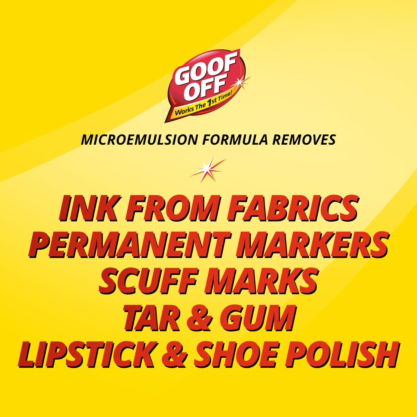Goof Off Marks, Messes & Stains Remover, 8 fl. oz. Spray, Household Surface Safe, Removes Spots and Stains from Plastics, Fabric, and Clothing, Ideal