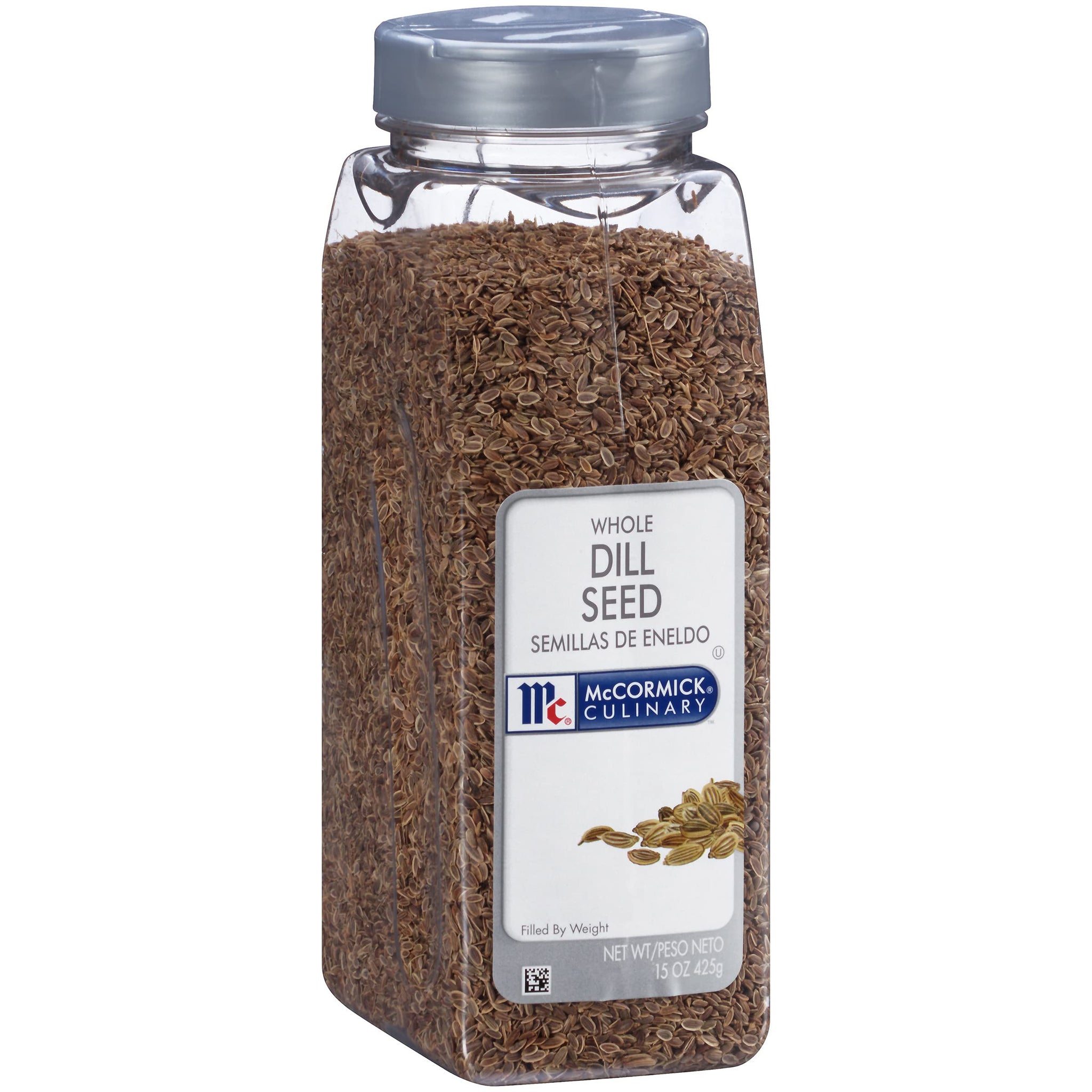 McCormick Culinary Whole Dill Seed, 15 oz - One 15 Ounce Container of Dill Seed Spice, Versatile for Use in Salads, Dressings, Bread, Entrees