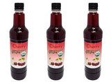 Joe’s Syrup Organic Flavored Syrup, Organic Cherry, 750 ml (3 Pack)