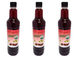 Joe’s Syrup Organic Flavored Syrup, Organic Cherry, 750 ml (3 Pack)