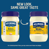 Hellmann's Real Mayonnaise Real Mayo For a Creamy Sandwich Spread or Condiment Gluten Free, Made With Cage-Free Eggs 15 oz