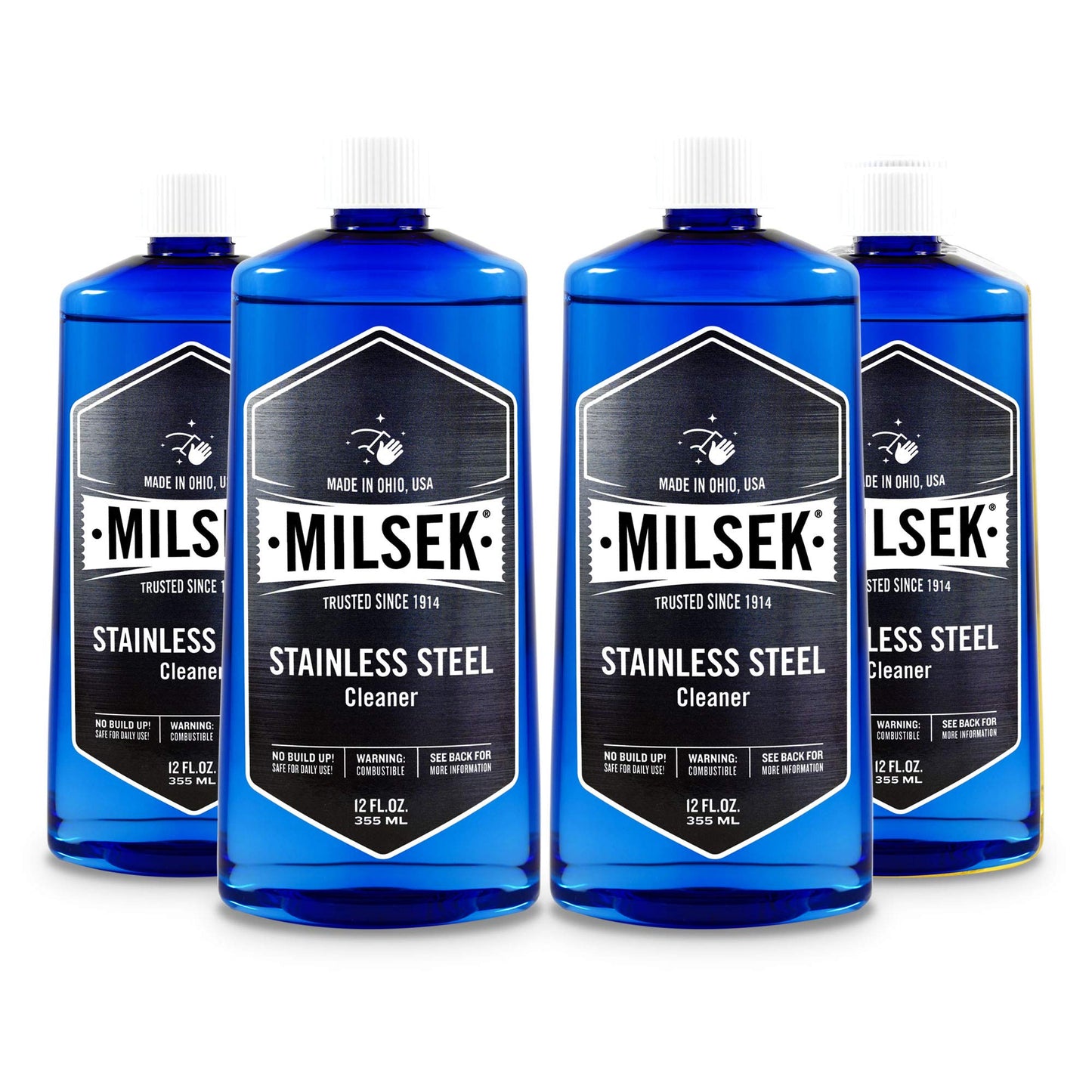 Milsek Stainless Steel Cleaner - Multipurpose Cleaning Supplies for Home and Kitchen Appliances, Sink, Stovetop, Dishwasher, Microwaves