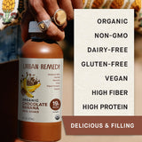 Urban Remedy Chocolate Banana Meal Replacement Shake, 16 fl oz - Organic, High-Protein, Plant-Based, Dairy-Free, Gluten-Free, Kosher, Ready-to-Drink