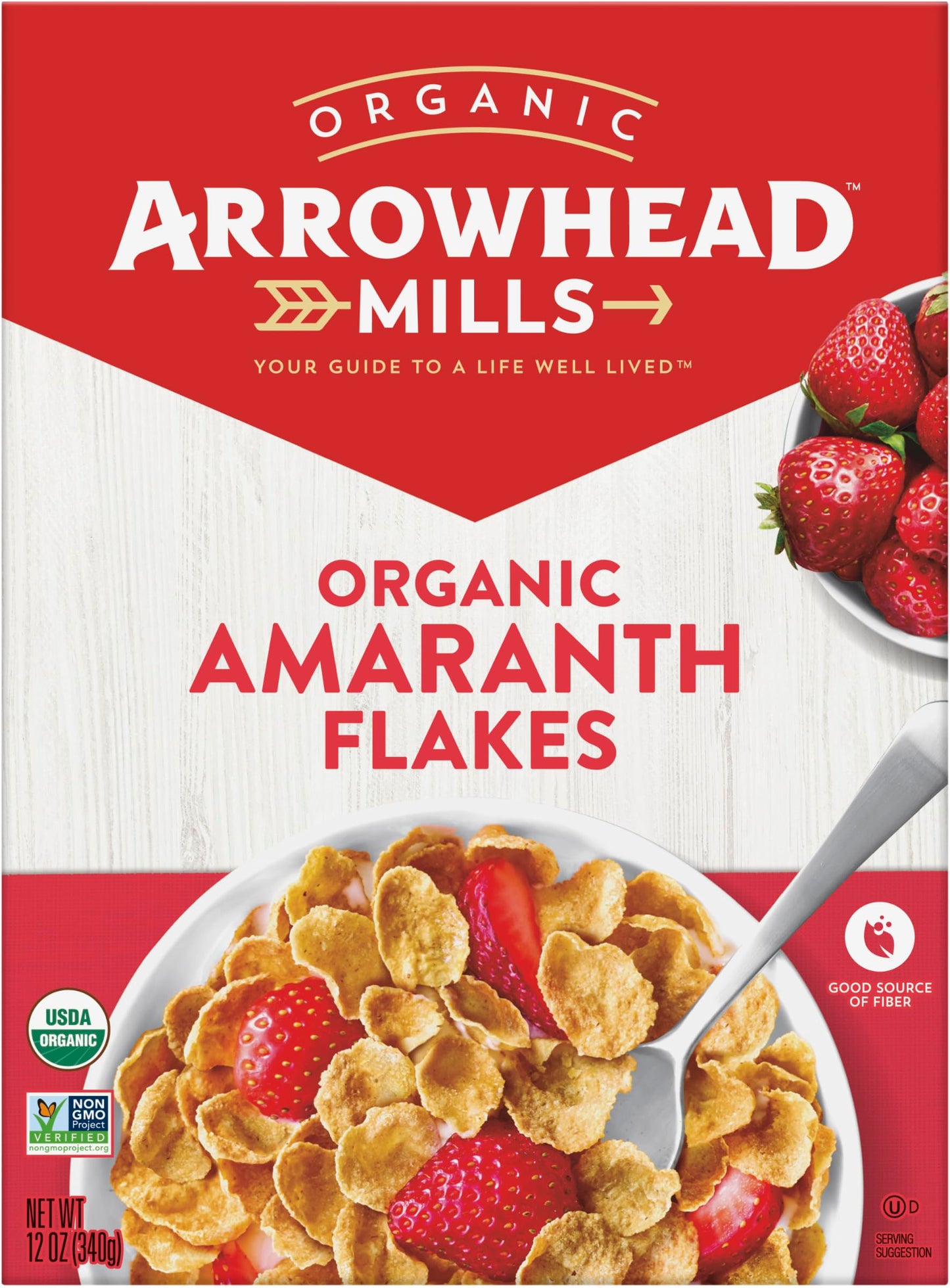 Arrowhead Mills Organic Cereal, Amaranth Flakes, 12 oz.