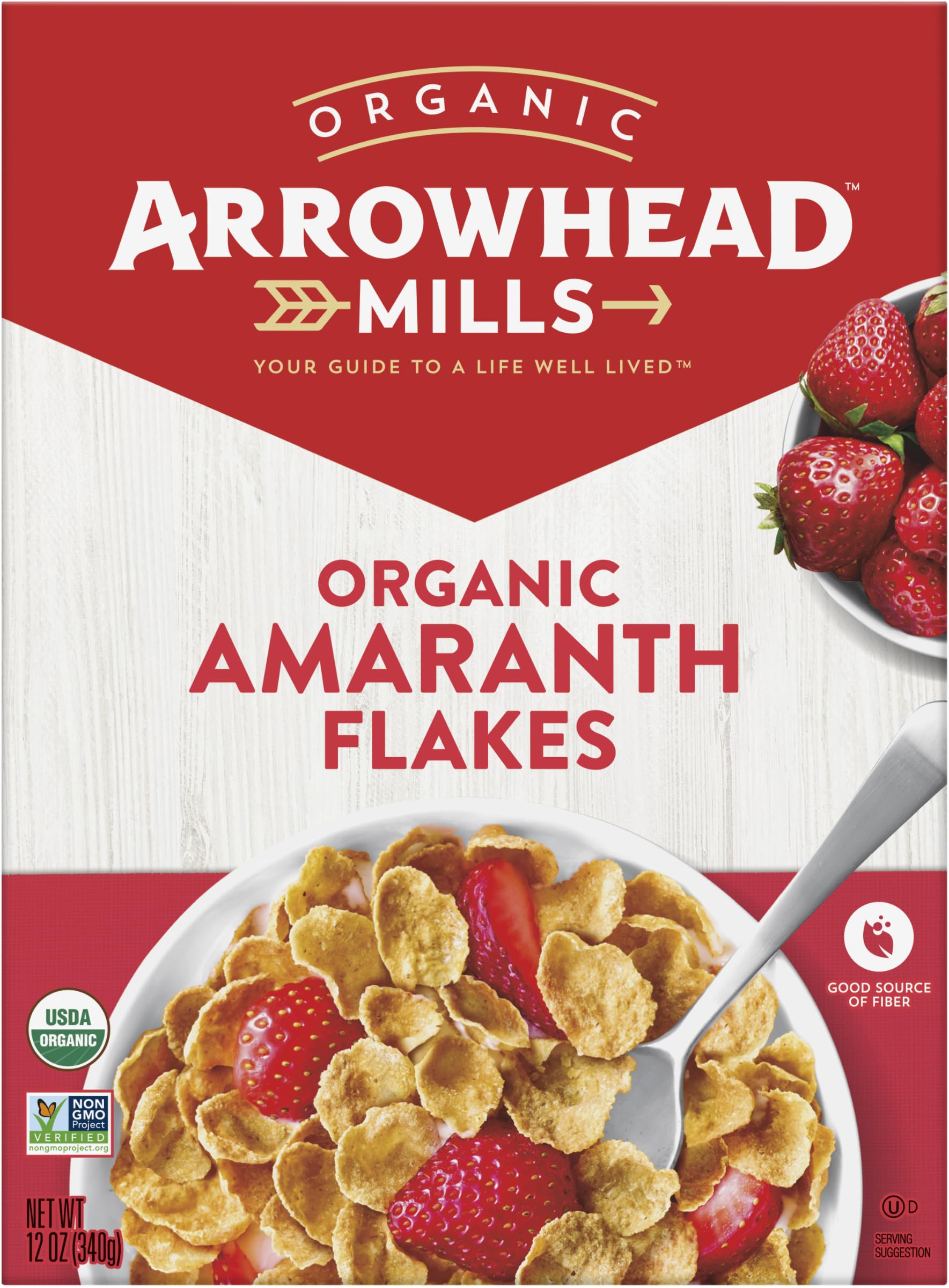 Arrowhead Mills Organic Cereal, Amaranth Flakes, 12 oz.