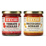 Brooklyn Delhi Tomato Achaar - 9 Ounces - Savory, Spicy, and Tangy Flavor - Made with Locally-Grown Tomatoes, Tamarind, a mix of Indian Spices, Red