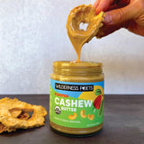 Wilderness Poets, Organic Roasted Cashew Butter - (8 Ounce Glass Jar) - Ultra Creamy, One Ingredient - No Added Sugar or Salt