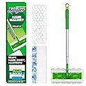 Swiffer Hair Magnet Deluxe Starter Kit with Collapsible Pole, 9 Hair Magnet Dry Cloths, 2 Bonus Mop & Go Wet Cloths