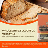 Fairhaven Mill Medium Ground Whole Wheat Bread Flour - USDA Organic Certified and 100% Whole Grain - Nutty Flavor & Chewy Crumb for Rustic Loaves