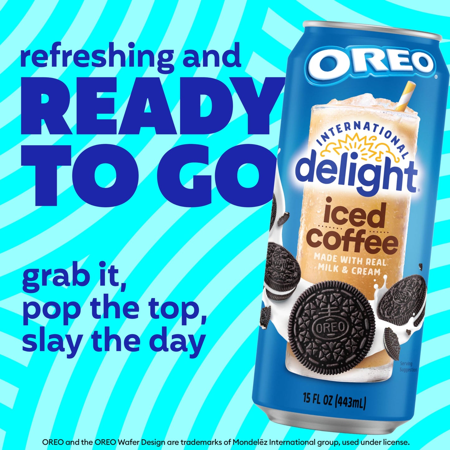 International Delight Iced Coffee, Oreo Cookie, 15 Fl Oz, Pack of 12