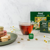 Sadaf Special Blend Tea with Cardamom - Loose Leaf Cardamom Tea - Ceylon Black Tea - Quicktea Product harvested in Sri Lanka - 8 Oz Box