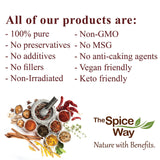 The Spice Way - Ras El Hanout Moroccan Meat Spice Blend of Turmeric, Cinnamon, Coriander, Mace, Cumin, Paprika & Nutmeg - Salt Free (resealable bag 4