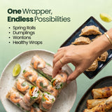 Gate to Nature Brown Rice Paper Wrappers 6.2 Inch (Small) - Vietnamese Spring Roll Wrappers, Vegan, Gluten Free, Low Carb, Non-GMO Rice Paper Sheets