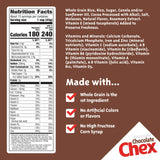 Chocolate Chex Cereal, Gluten Free Breakfast Cereal, Made with Whole Grain, Family Size, 20.3 oz