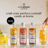 SodaStream Crafted Cocktail Mixers: Non-alcoholic mixers expertly crafted for sparkling cocktails & mocktails, Variety Pack, 11.1 FL OZ (Pack of 3)