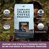 Camano Island Coffee Roasters Varietal Supremo Espresso Blend, Whole Bean 2lb, Fresh Dark Roast, USDA Organic, Fairly Traded, Shade Grown Arabica