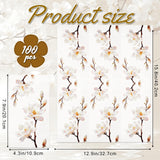 100Pcs Magnolia Paper Napkins | 2 Ply Spring Summer Fall wildflower Napkin for Decoupage, Tea Party Decoration, Mother's Day, Wedding, Bridal & Baby