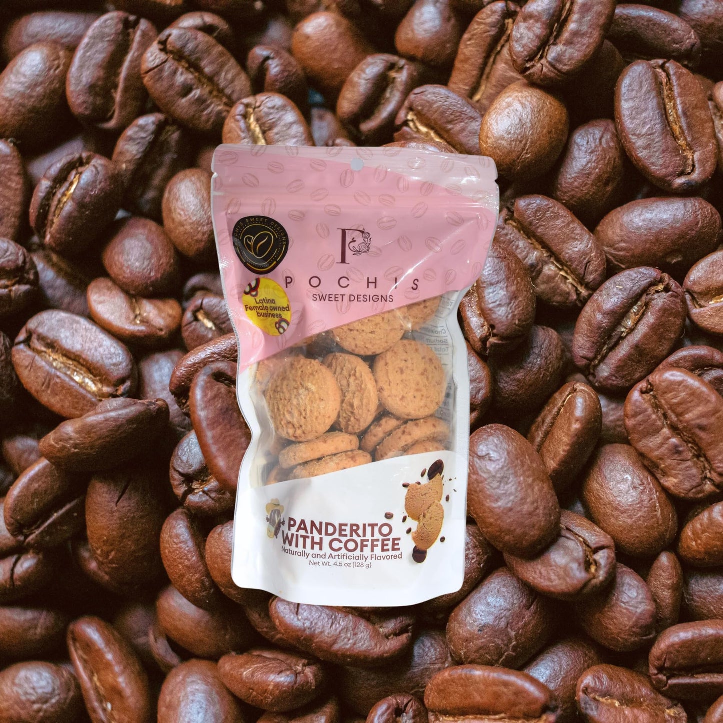 Pochis Colombian Coffee Panderitos - Crispy Cassava Cookies Infused with Coffee Flavor - Gluten-Friendly Latin Snack - Light & Crunchy Gourmet Treat