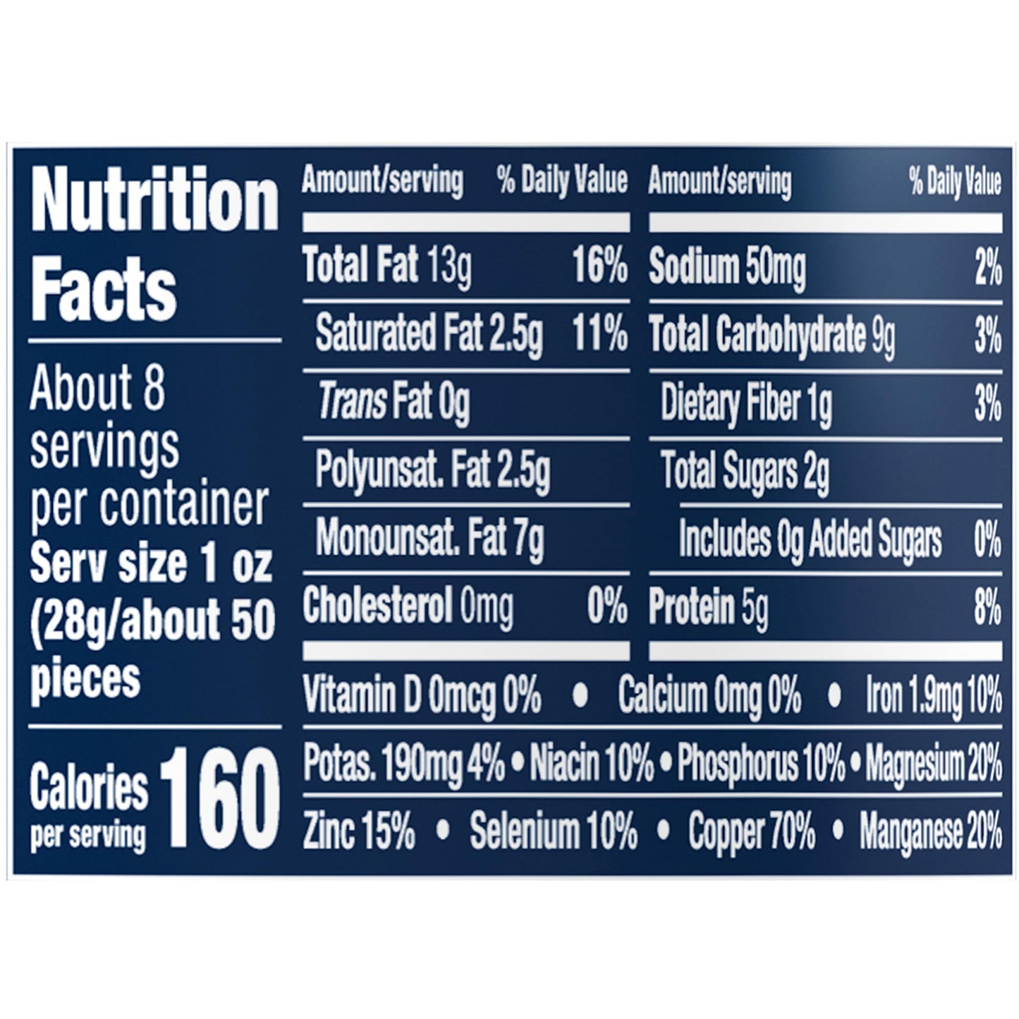 PLANTERS Lightly Salted Cashews, Cashew Halves & Pieces, Plant-Based Protein, 8 Oz Canister, Great Party Snack
