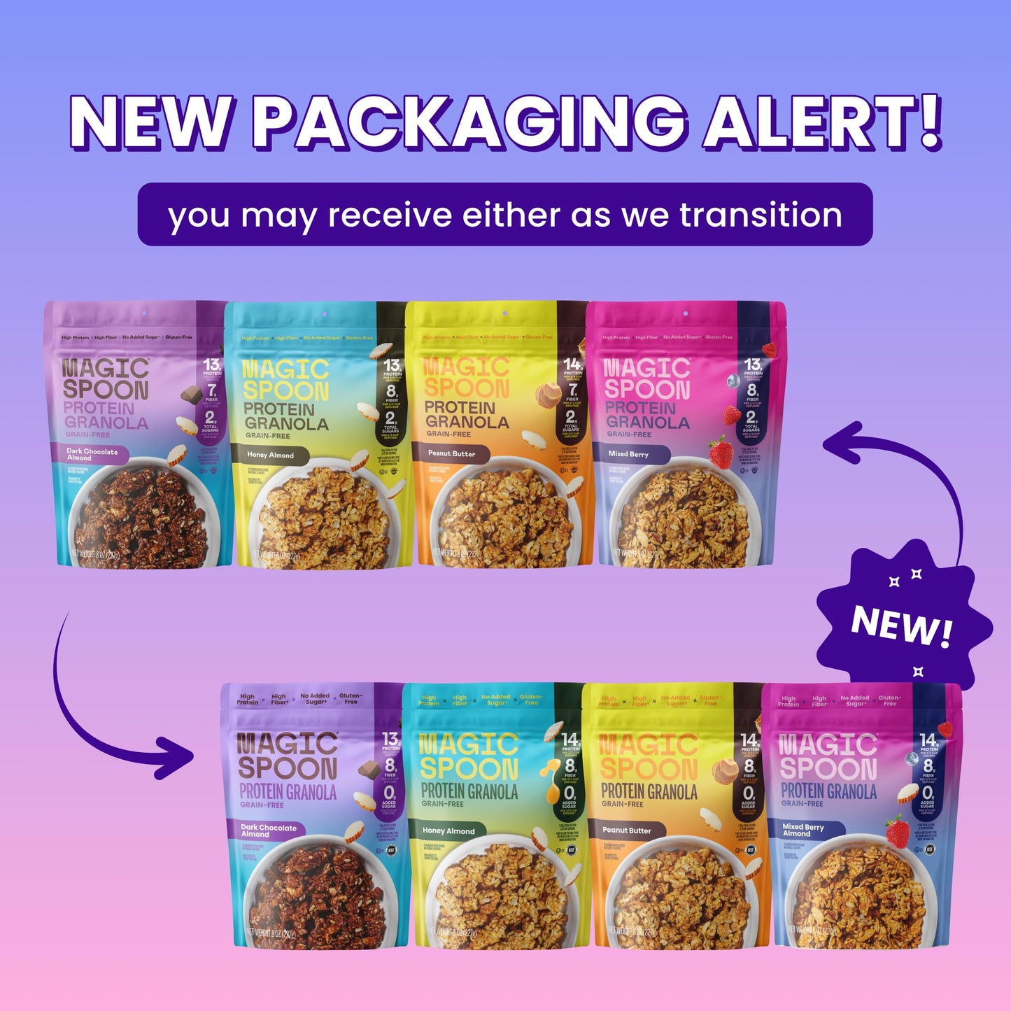 Magic Spoon Honey Almond Granola, 1 Pack