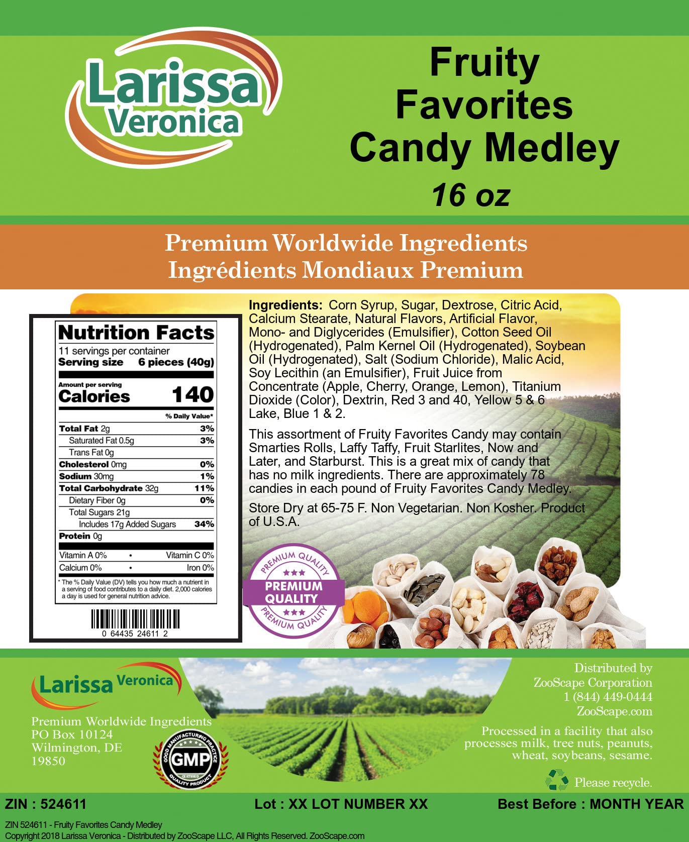 Fruity Favorites Candy Medley (16 oz, ZIN: 524611)