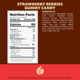 Berries Gummy Candy | 1-Pound Bag | Berry Shaped Strawberry Gummies | Chewy Candy with Strawberry Flavor for Buffets & Dessert Decorating | Red