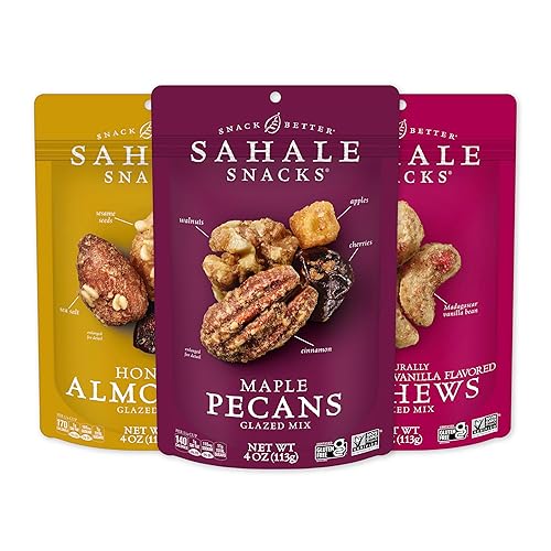 Sahale Snacks Glazed Nut Mix Variety Pack, 4 Ounces (Pack of 6)