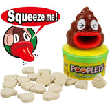 Kidsmania Pooplets Poop Emoji Shaped Candy Toy - Display Box of 12 Count