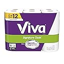 Viva Signature Cloth Choose-A-Sheet Paper Towels, Soft & Strong Kitchen Paper Towels, White, 6 Count