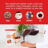 Alovitox Organic Guarana Seed Powder | Raw Guarana Seed Extract, Vegan, Non-GMO & Gluten-Free (Superfood, 65mg of Natural Caffeine per Serving)