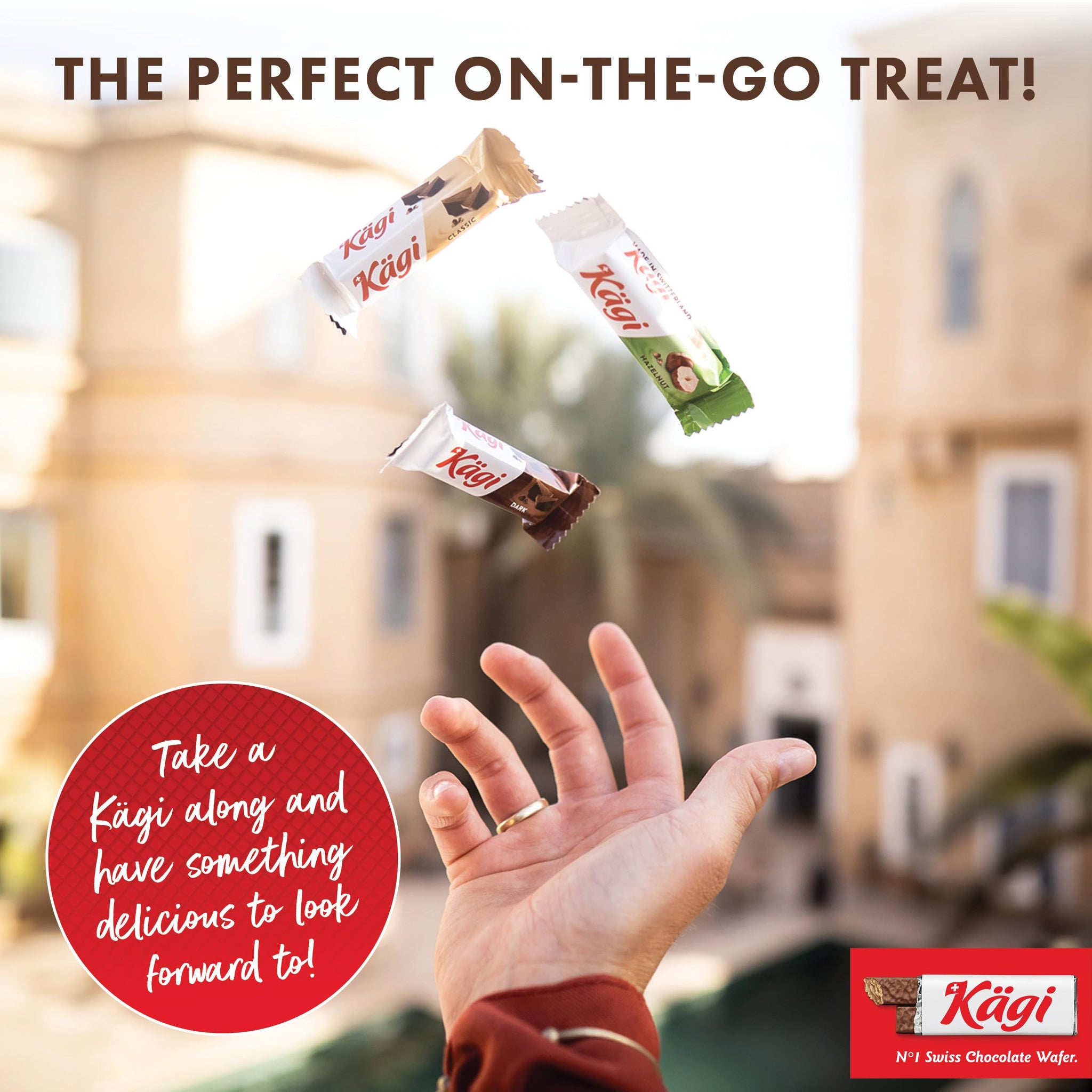 Kägi Swiss Chocolate Covered Wafers Assorted Bag - Crispy Coated, Individually Wrapped Mini-Mix of Classic, Dark & Hazelnut Flavors, 500g Bag