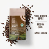 JaJa Java Espresso Blend Whole Bean Coffee, Light Roast, 12 Ounces, USDA Organic, Specialty Grade Fresh Roast