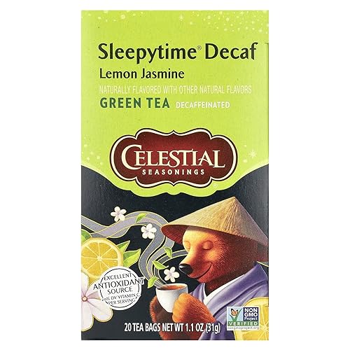 Celestial Seasonings Sleepytime Decaf Lemon Jas Green Tea Bags - 20 ct