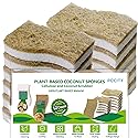 Sponges Kitchen Natural Dish Sponge Plant-Based Biodegradable Compostable Cellulose with Coconut Scrubber Sponge Non Scratch Eco Friendly Kitchen