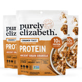 Purely Elizabeth, Protein Granola, Cinnamon Toast, 8oz Bags (3 Pack)