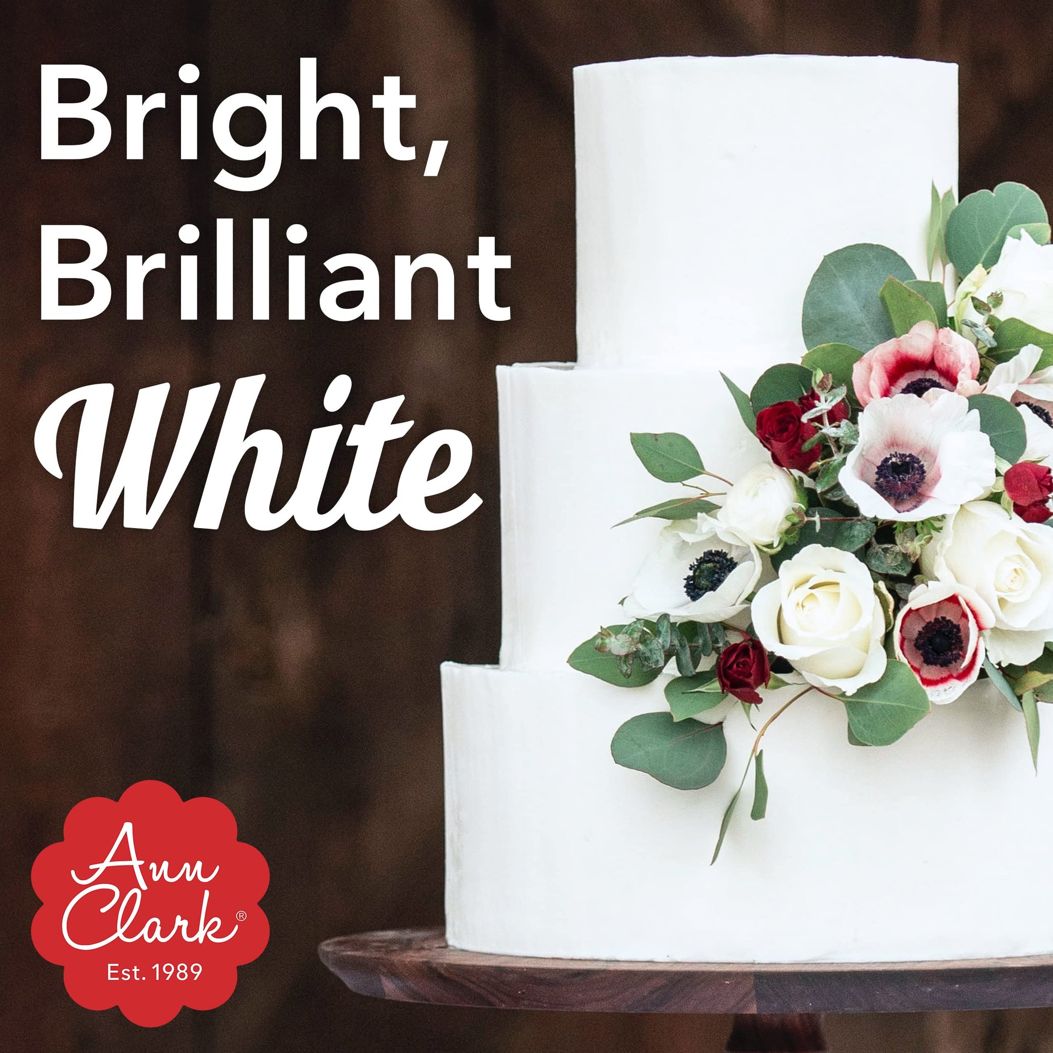 Ann Clark Bright White Food Coloring Gel Large 4.5 oz Professional Grade Made in USA