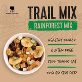 Natural Cravings Trail Mix Snack Packs - Individual 3.5 oz Bags - Rainforest Dried Fruit Mix & Assorted Nuts Mix with Dry Pineapple, Banana Chips