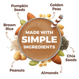 Orgain Organic Simple Vegan Protein Powder, Chocolate - 20g Plant Based Protein, Made with less Ingredients, No Artificial Sweeteners, Gluten Free, No