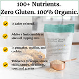 BIG BOLD HEALTH Organic Himalayan Tartary Buckwheat Flour - Gluten Free | Rich in Polyphenols & Antioxidants | 100% USDA Organic Grain-Free Flour |